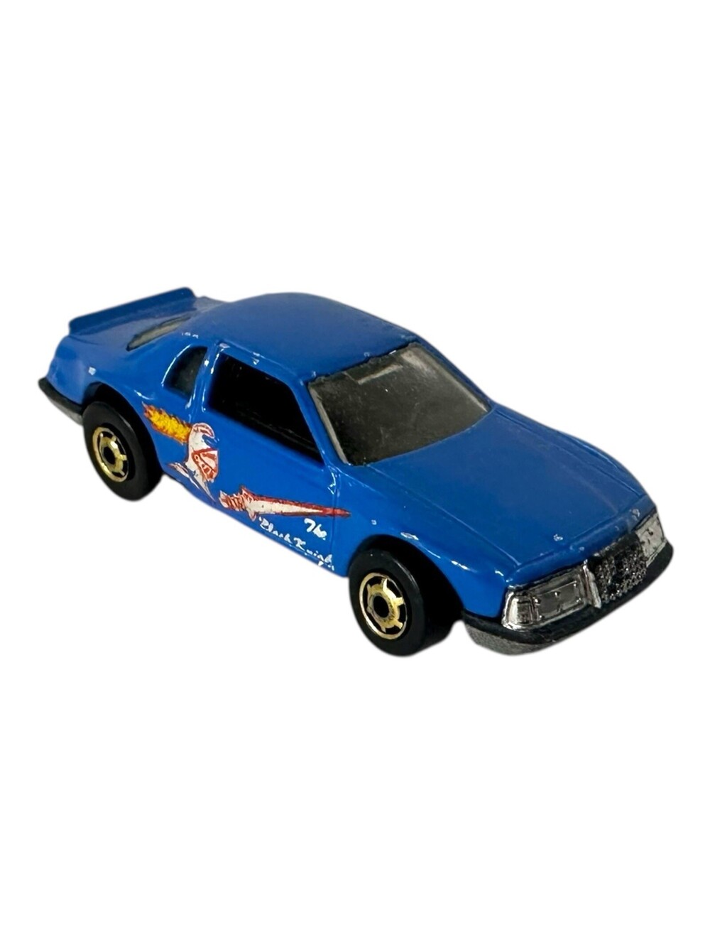 Vintage Hot Wheels 1983 Blue 81 Thunder Burner "Black Knight" 1/64 Scale Diecast